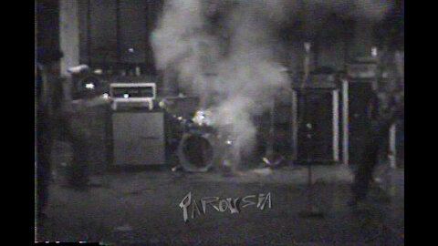 Parousia drummer explodes in freak pyrotechnic accident (1979)