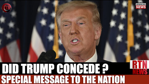 Did Donald Trump Concede? GAME OVER? 1/7/21 | RTN News