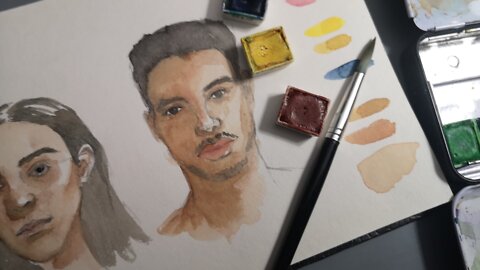 Mixing Skin Tones Using Watercolours // Episode 30