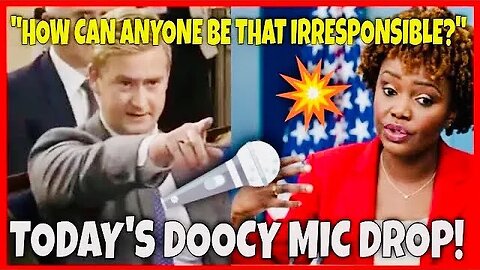 DOOCY MIC DROP 🤜🎤 - DESTROYS Karine Jean-Pierre over Biden's Mishandling of CLASSIFIED DOCUMENTS