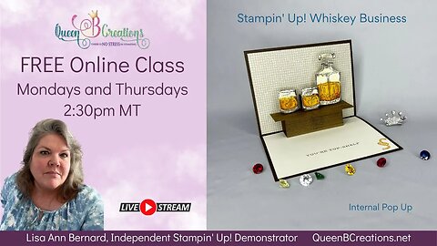 Stampin' Up! Whiskey Business internal pop-up