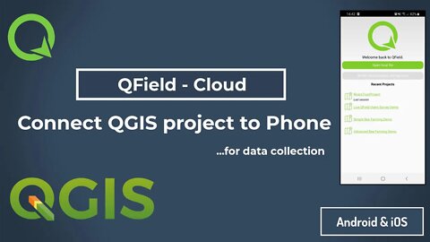QField Cloud for #android. Connect your QGIS project to your phone for data collection #qfield #gis
