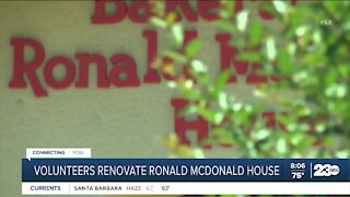 Volunteers restore the Ronald McDonald House