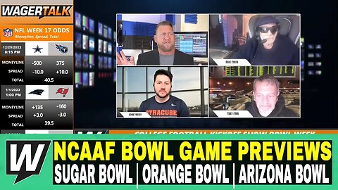 Happy Hour CFB Kickoff Show | NCAAF Bowl Game Previews | Sugar Bowl | Orange Bowl | Arizona Bowl