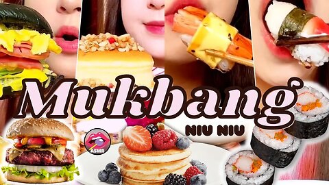 Niu Niu Mukbang ASMR Show: Eating with Tiểu Tỷ Tỷ Niu Niu #mukbangers #mukbang