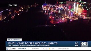 Homeowner's final year of Christmas lights in Ahwatukee