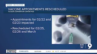 City of Tucson: COVID vaccine delivery delayed until Feb. 23