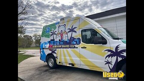 2017 Nissan High Roof NV Shaved Ice Truck | Southern Snow Raspados Snowball Truck for Sale in Texas