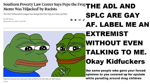 The SPLC is gay af. They accuse me of being an extremist.