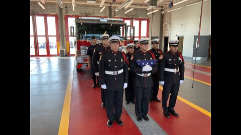 Raising the Flag at Fire Station # 9