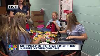 Helping teachers who buy supplies on their own dime