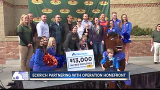 Local military families surprised with free groceries