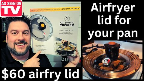 🌟 Air Whirl Crisper lid. Airfry lid for your pan! [465] 🌟