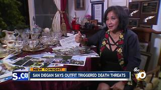 San Diegan says outfit triggered death threats