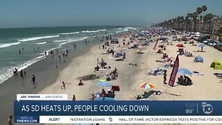 As San Diego heats up, people cooling down