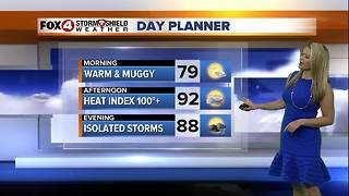 FORECAST: Hot and Humid with Isolated Storms