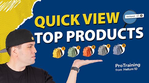 How to get a Quick View of Top Products for Amazon Keywords - Cerebro Pro Training