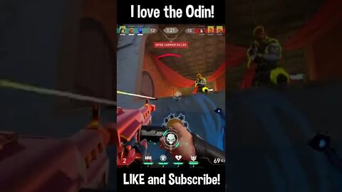 I love the Odin! - Funny Valorant Moments #shorts