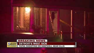 Fatal shooting on Hartwell near Ellis in Detroit