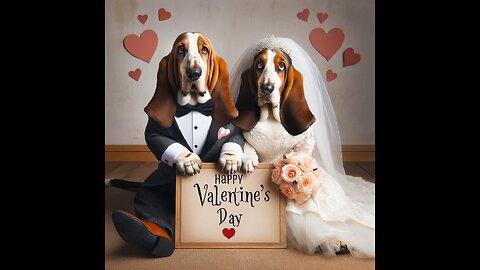 Cute: A Basset Hound Wedding