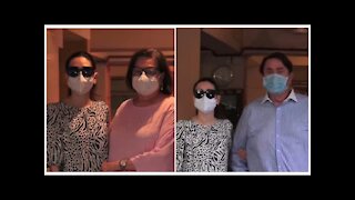 Karisma Kapoor along with parents Randhir & Babita kapoor attend Taimur Ali Khan's birthday party