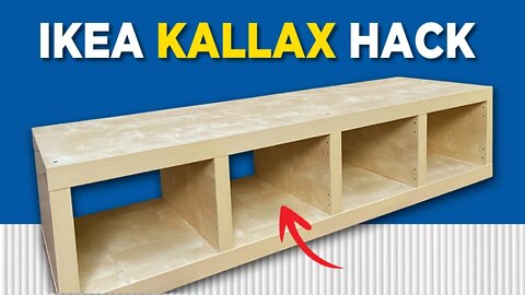 I Turned an IKEA Bookshelf into a Modern TV Console | IKEA HACK