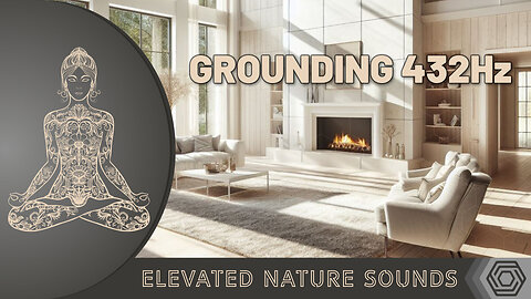 Grounding with The Tone Of The Earth 432Hz Pure Tone HQ Sound Of Crackling Fireplace