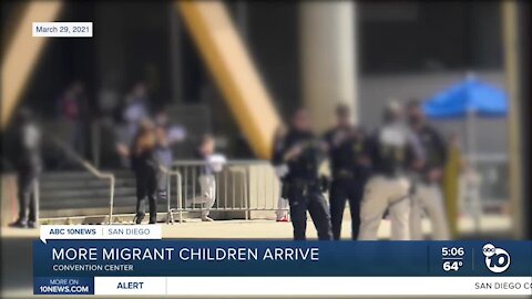 More migrant children arrive at San Diego Convention Center