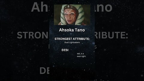 Star Wars Character Spotlight: Ahsoka Tano #shorts