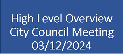 Blair City Council meeting 03/12/2024