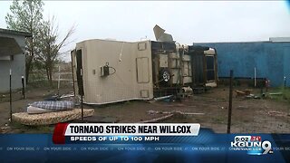 Tornado strikes near Willcox with speeds up to 100 mph