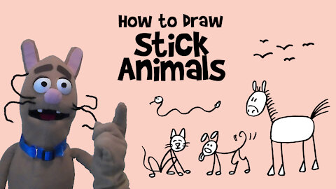 How to Draw Stick Animals