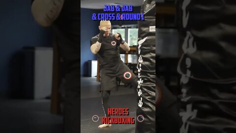 Heroes Training Center | Kickboxing & MMA "How To Double Up" Jab & Jab & Cross & Round 1 | #Shorts