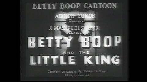 "Betty Boop and the Little King" (1936 Original Black & White Cartoon)