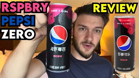 Pepsi RASPBERRY Zero Sugar Review (Japan)