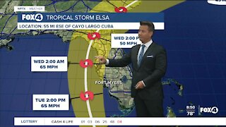Tropical Storm Elsa 8AM intermediate advisory