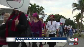 Marchers gather for in Naples on Anniversary of Women's MArch