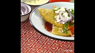 Black Bean Quesadillas in Serrano Sauce