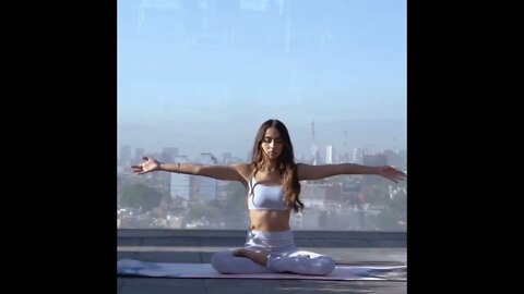 Yoga Woman | Balancing and Meditating #yoga #health #music #meditation #shorts #short 50 Seconds #1
