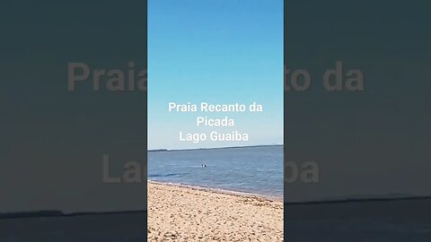 Praia Recanto da Picada em Barra do Ribeiro RS - Lago Guaíba #tendeuecoisarada