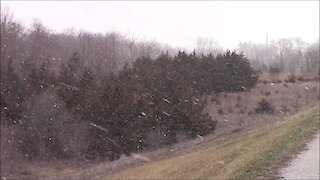 Convective Snow Showers - Columbia Missouri - February 26th, 2020