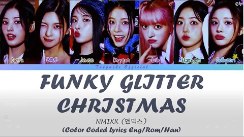 NMIXX (엔믹스) - Funky Glitter Christmas Lyrics (Color Coded Lyrics)
