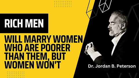 Rich men will marry women who are poorer than them, but women won't