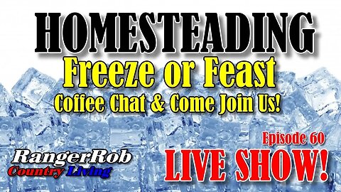 Homesteading, Freeze or Feast, Join Our Chat, Live Podcast 60
