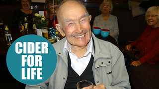 100-year-old man says cider is one of the keys to a long life