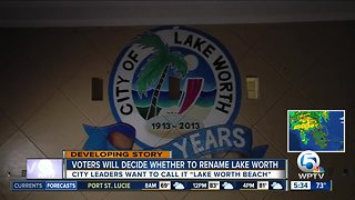 Voters to decide on possible name change to Lake Worth