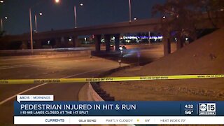 Pedestrian hurt in hit-and-run along I-10 near I-17