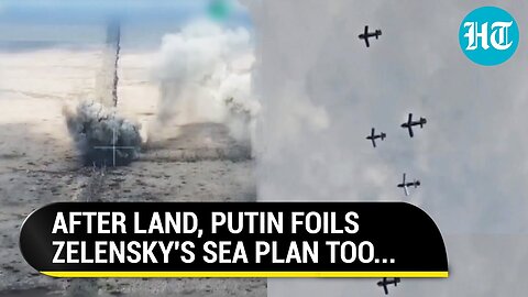 Russian Surprise Night Strike On Ukraine Stockpile Of Drone Boats; Zelensky's Black Sea Plan Foiled?