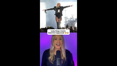 Lady Gaga mocks God and this happens!😱🤯🫣#jesus #god #christian #ladygaga