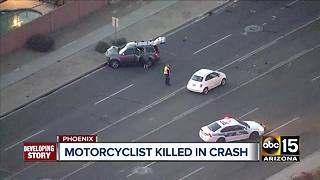 Motorcyclist killed in Phoenix crash Thursday night